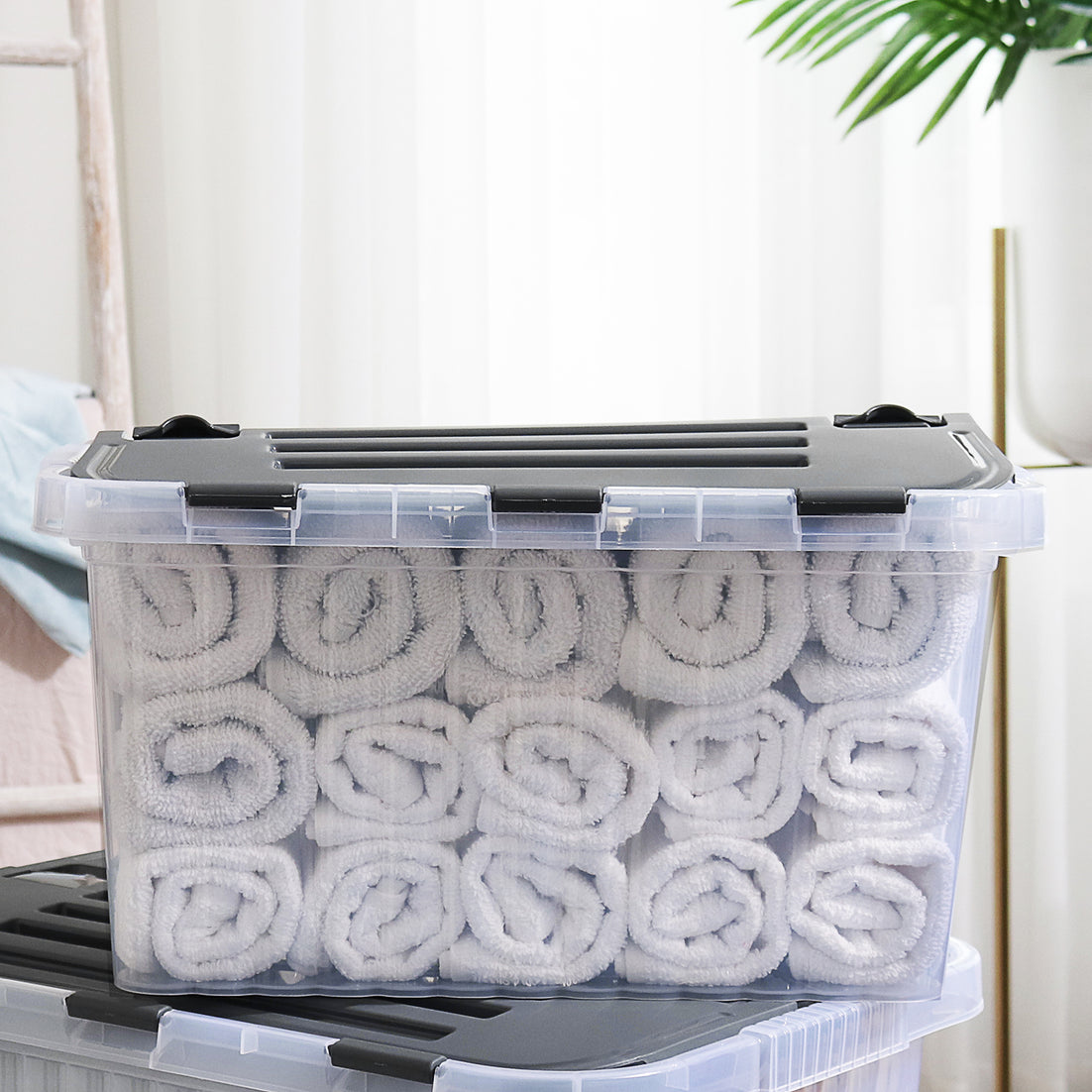 33 L Storage Container with Hinged Lid