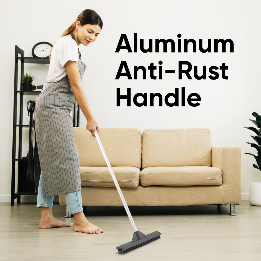 Silicone Broom with Built In Silicone Squeegee