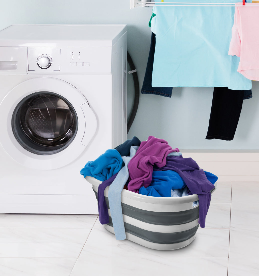 Collapsible Laundry Basket, 50 Liter