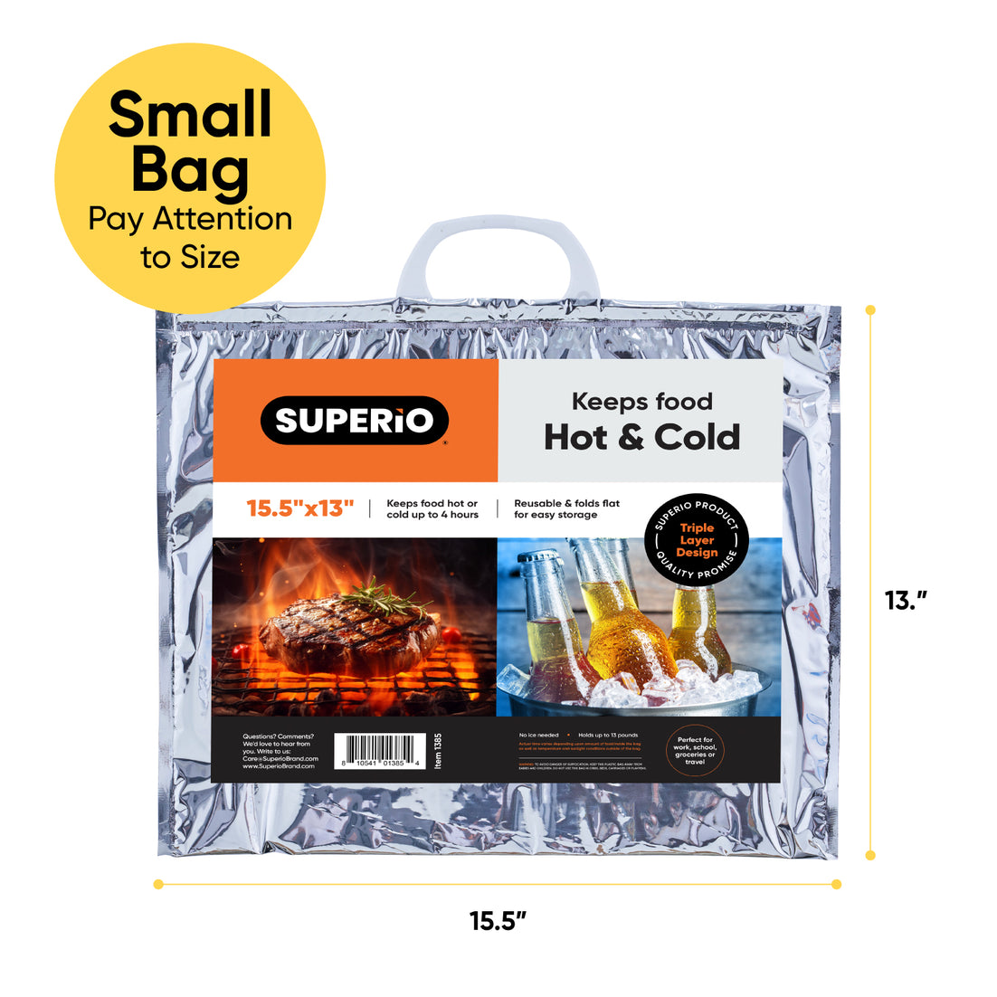 Hot and Cold Reusable Insulated Bag