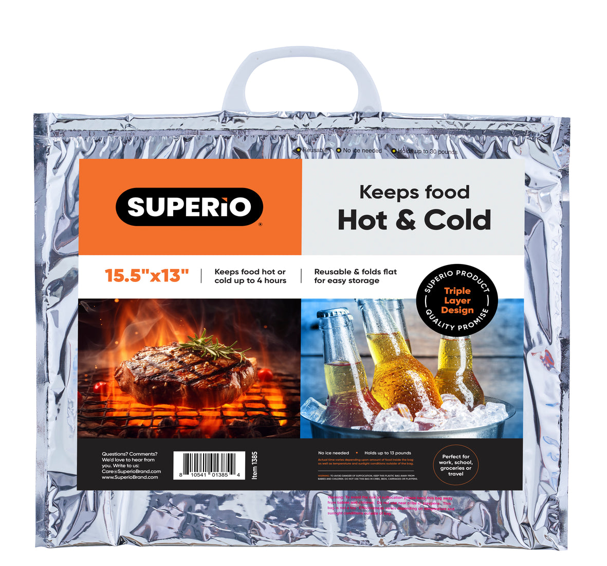 Hot and Cold Reusable Insulated Bag