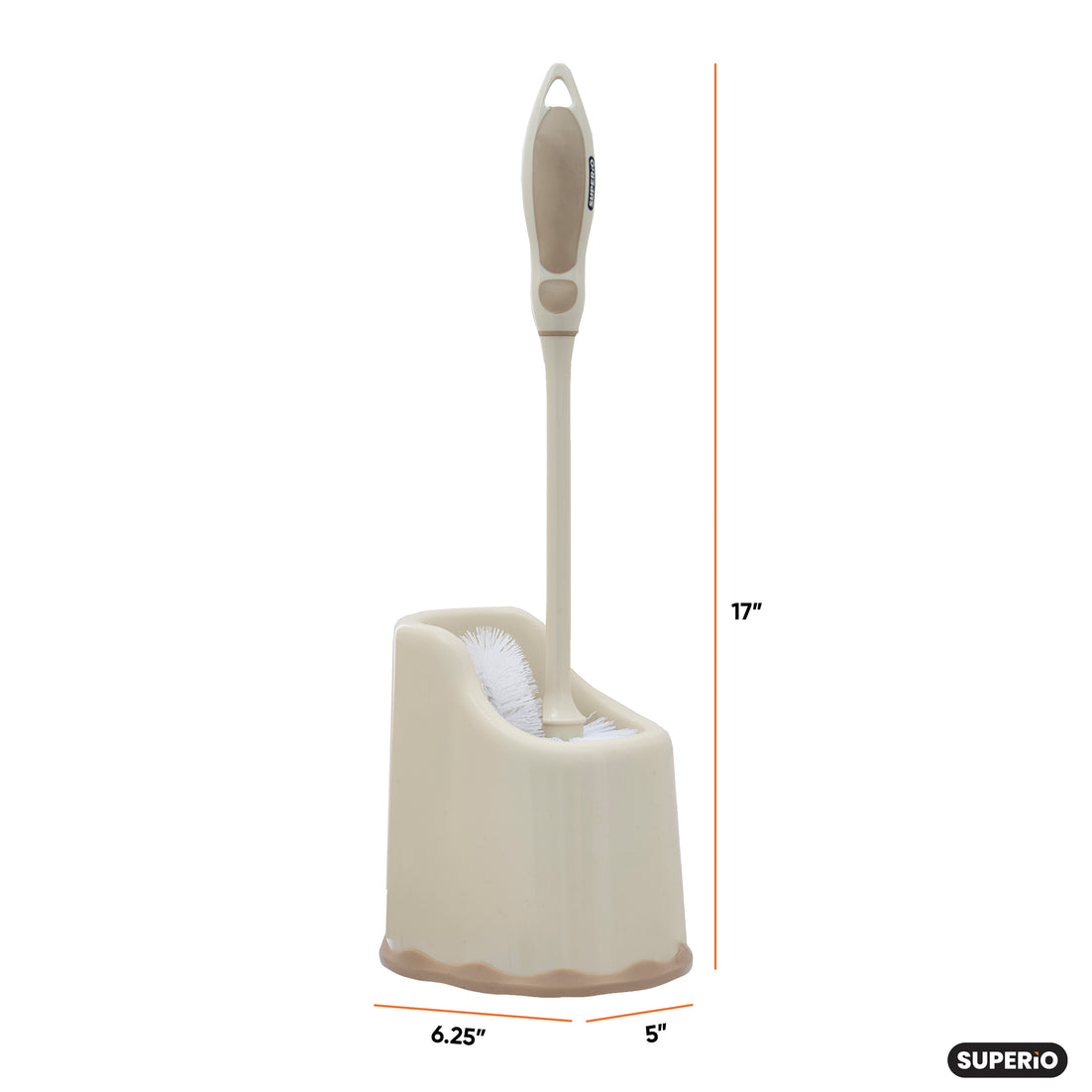 Toilet Brush with Lip and Pan
