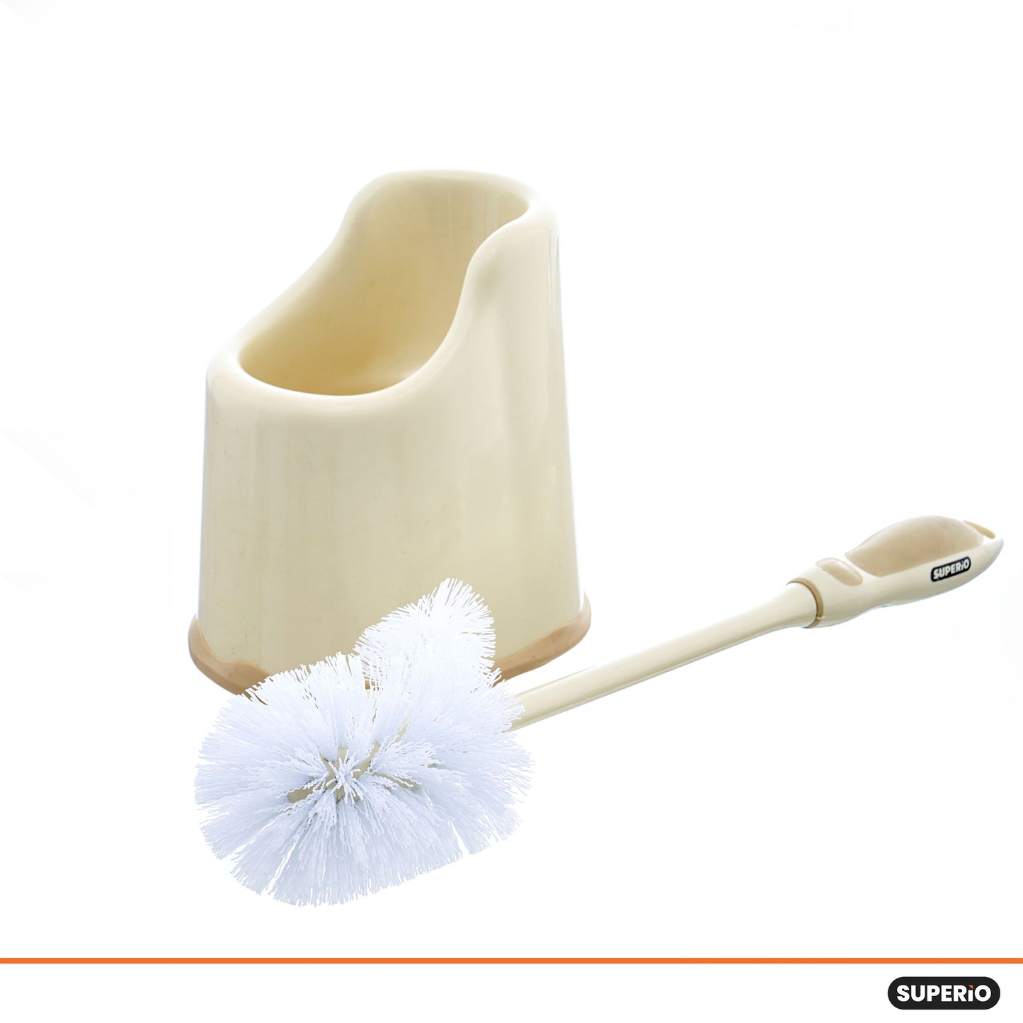 Toilet Brush with Lip and Pan
