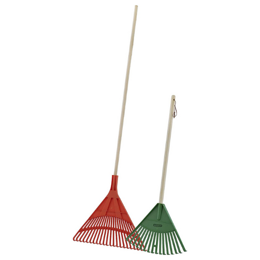 Kids and Adult Garden Rake, Green and Orange