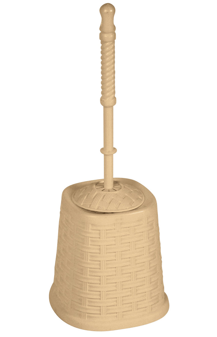 Toilet Bowl Brush, Wicker Style - Beige