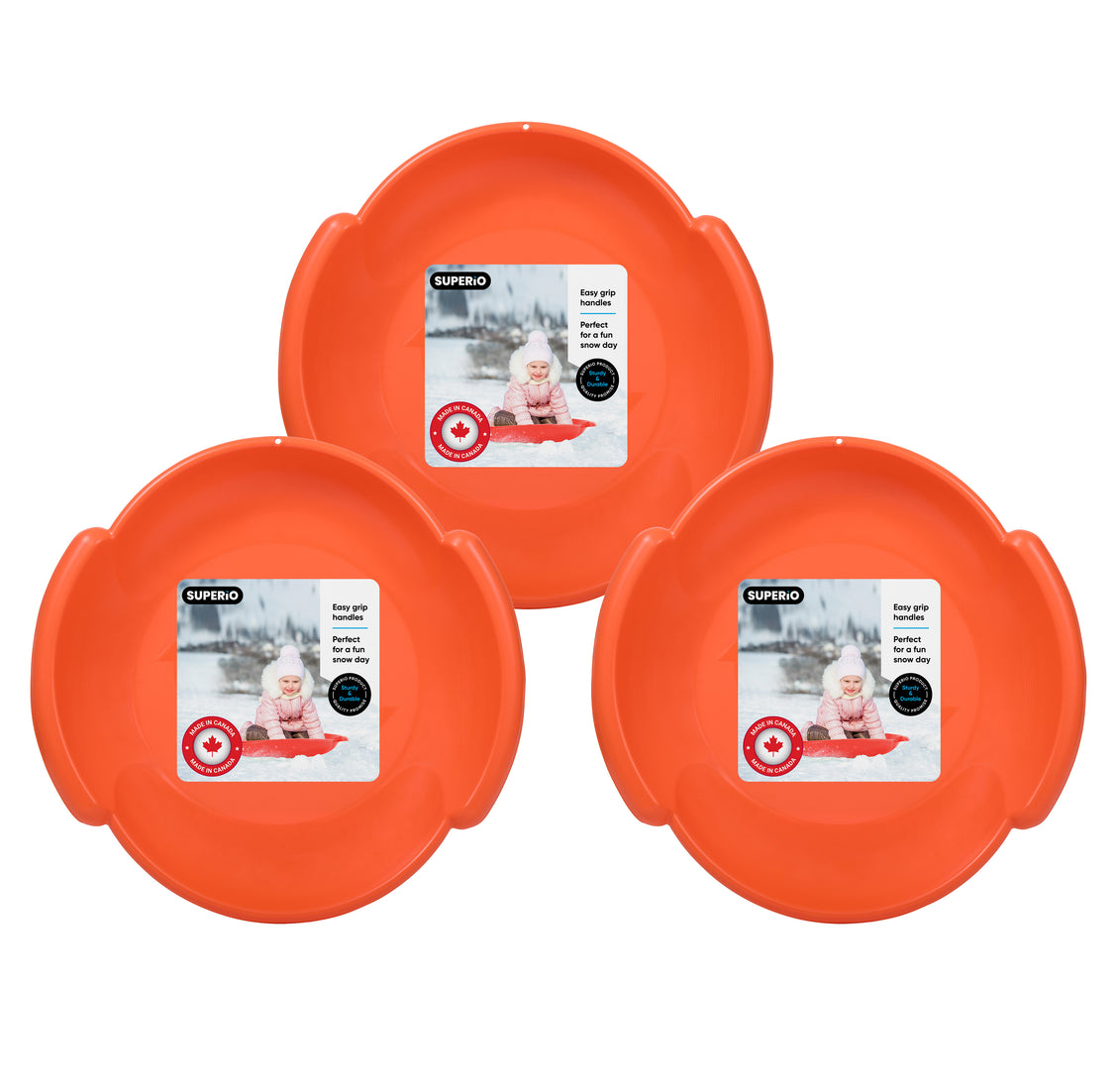 Superio Round Snow Saucer Sled, 24