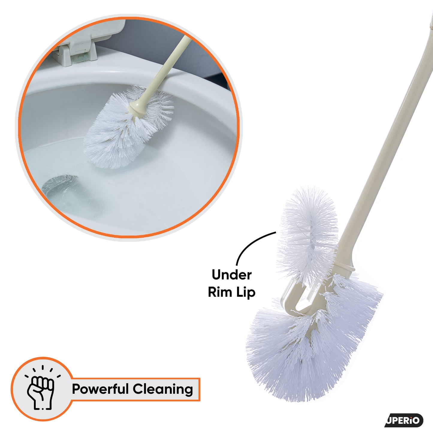 Toilet Brush with Lip and Pan