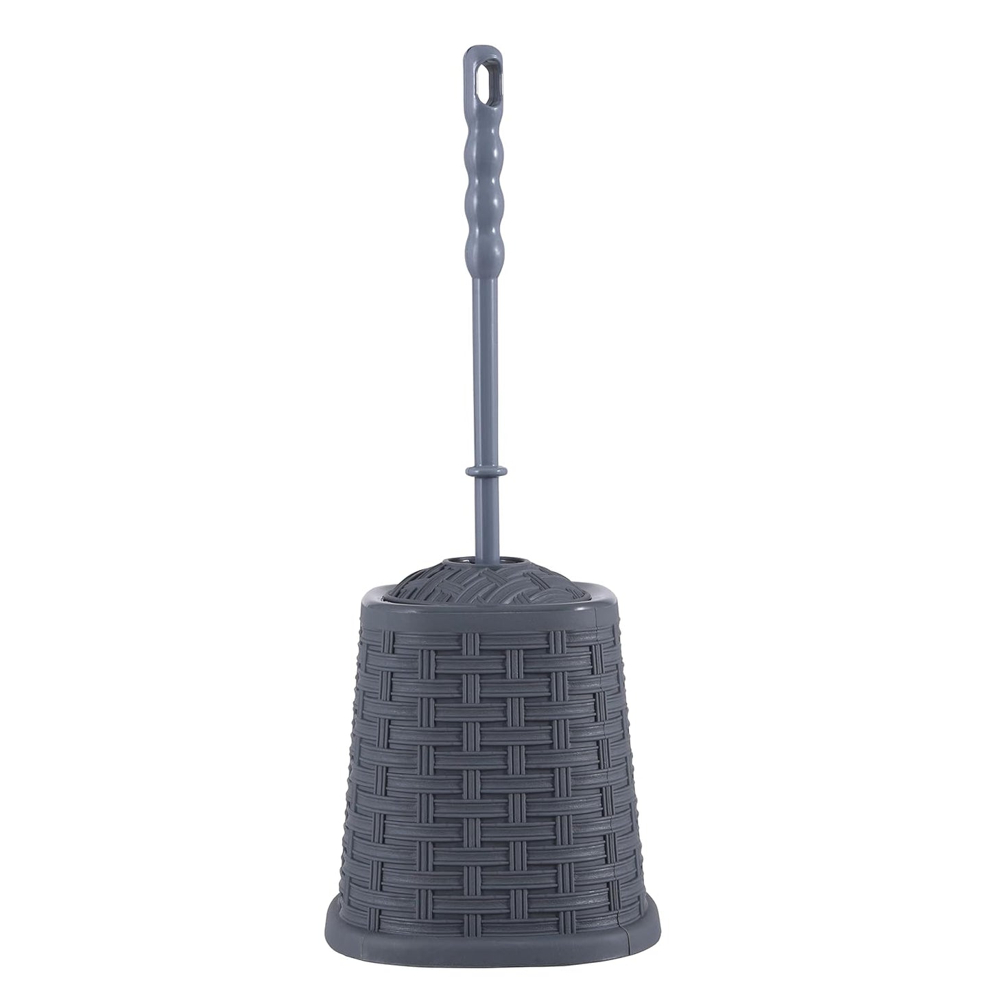 Toilet Bowl Brush, Wicker Style - Onyx Grey