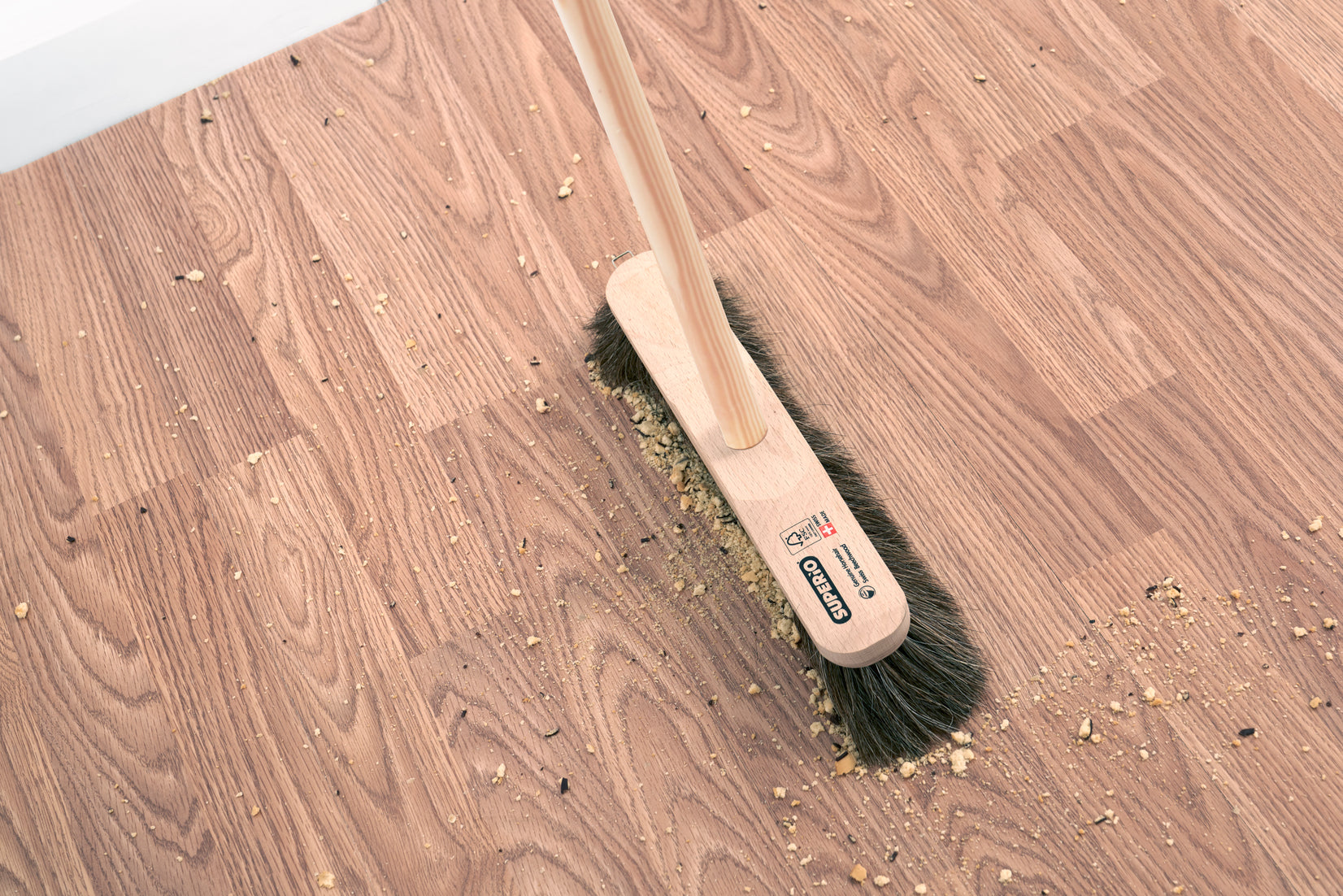 Horsehair Broom - Beach Wood