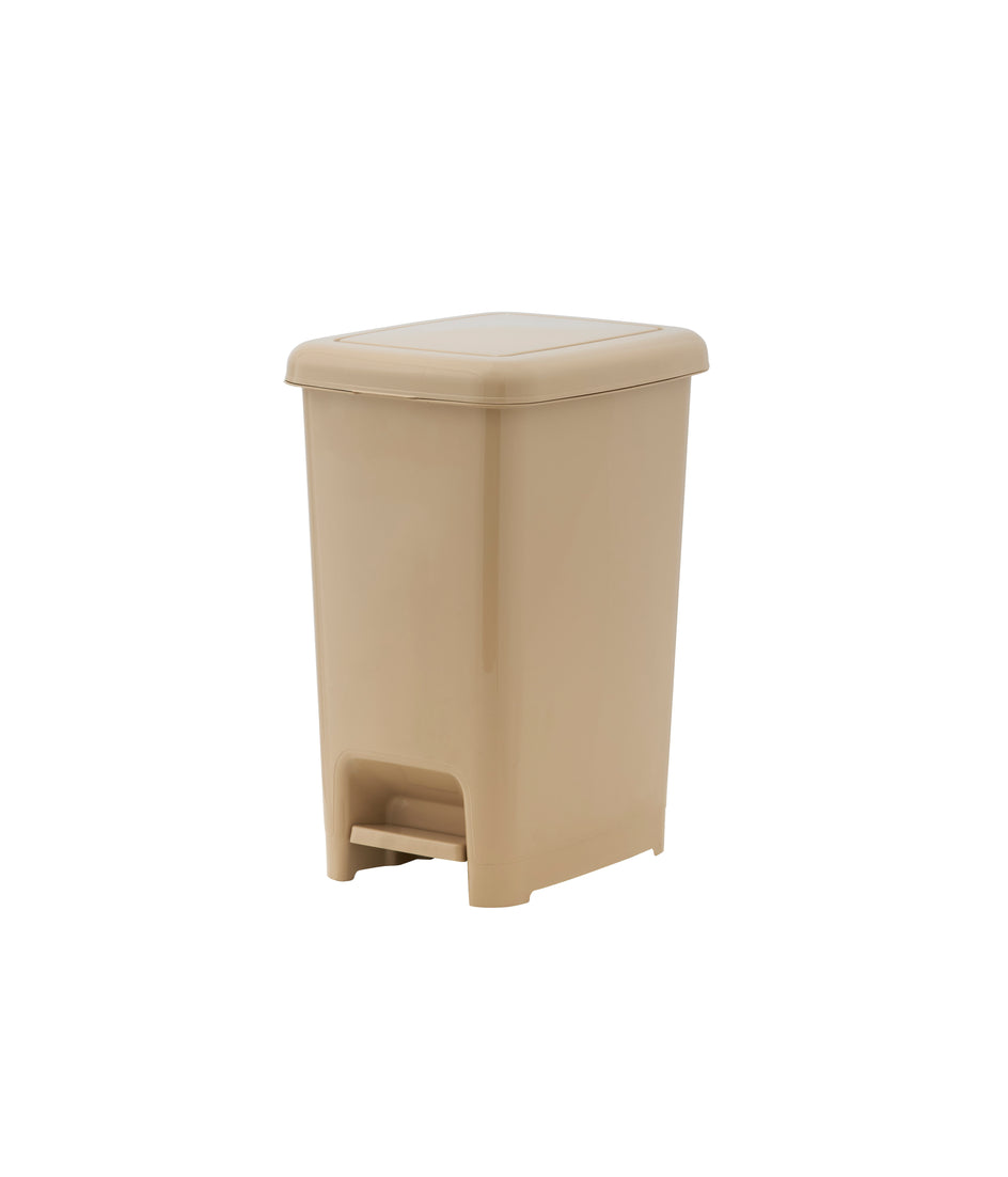 Slim Pedal Trash Can, 16 Qt - Tan