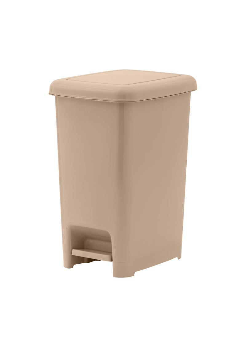 Slim Pedal Trash Can, 16 Qt - Tan