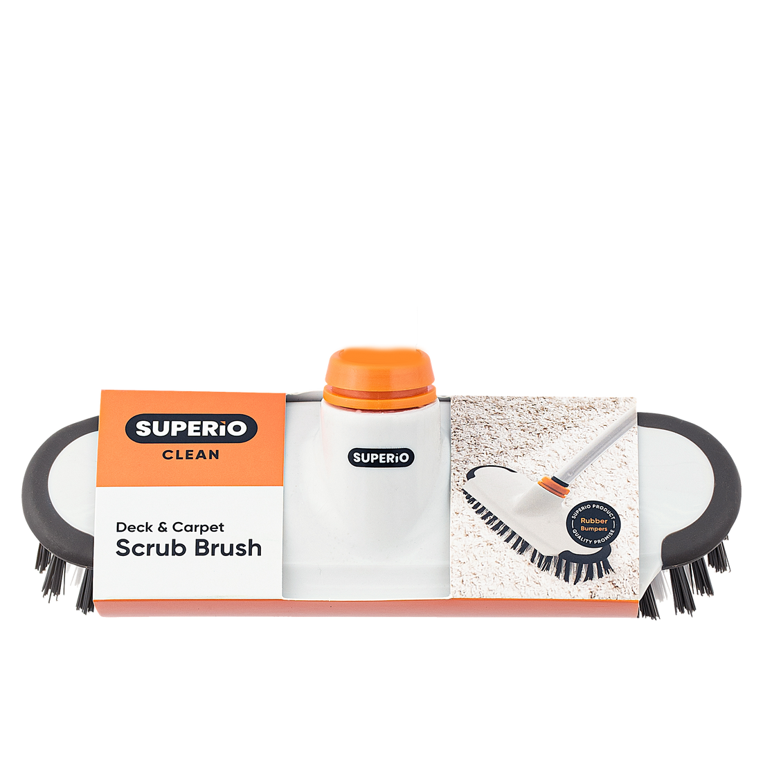 Long Scrub Brush - with Scraper