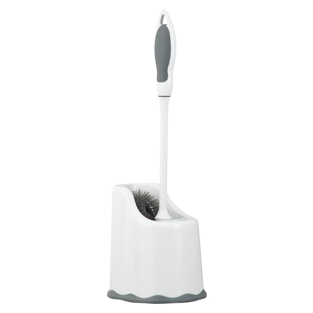 Toilet Brush with Caddy - White