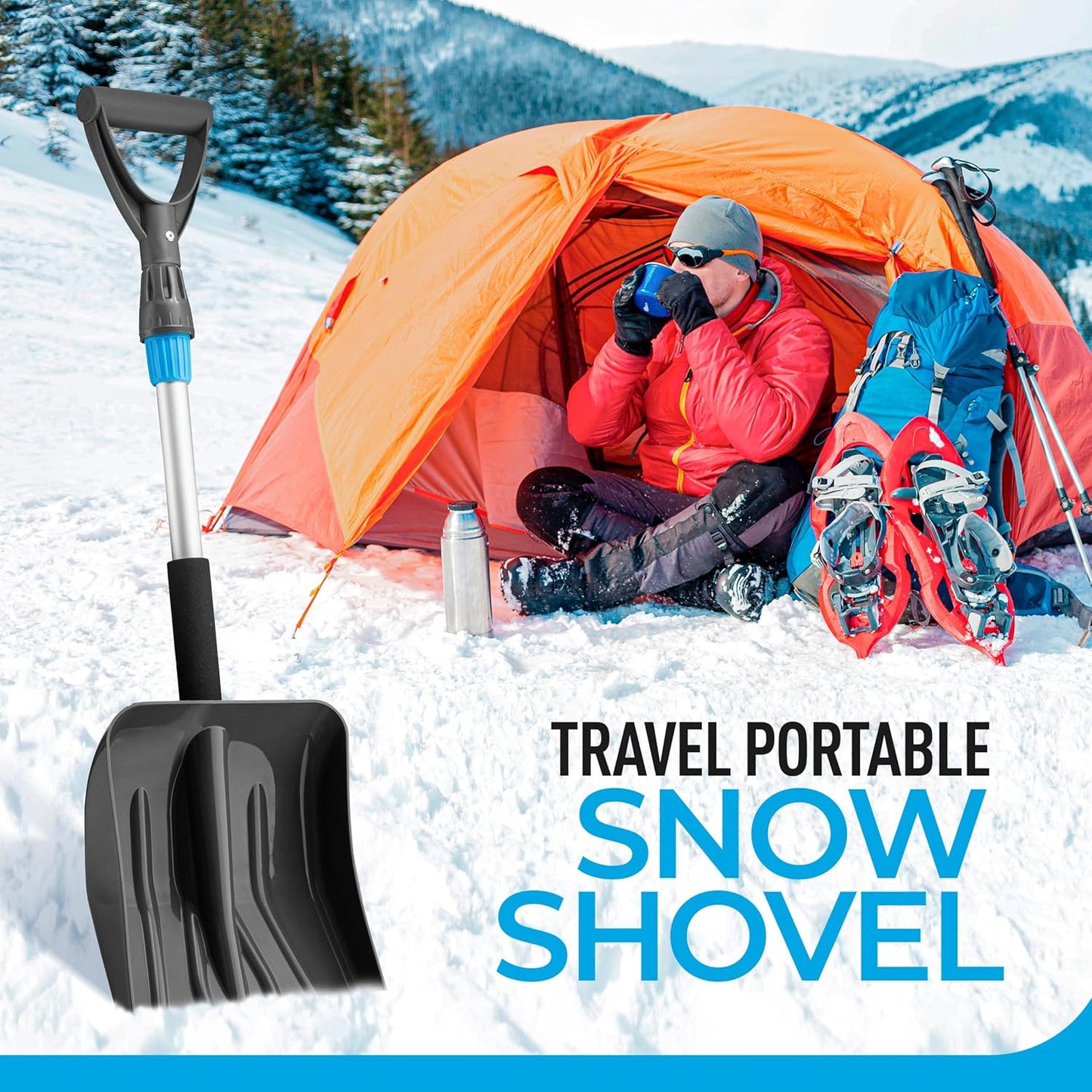 Snow Shovel with Telescopic Handle