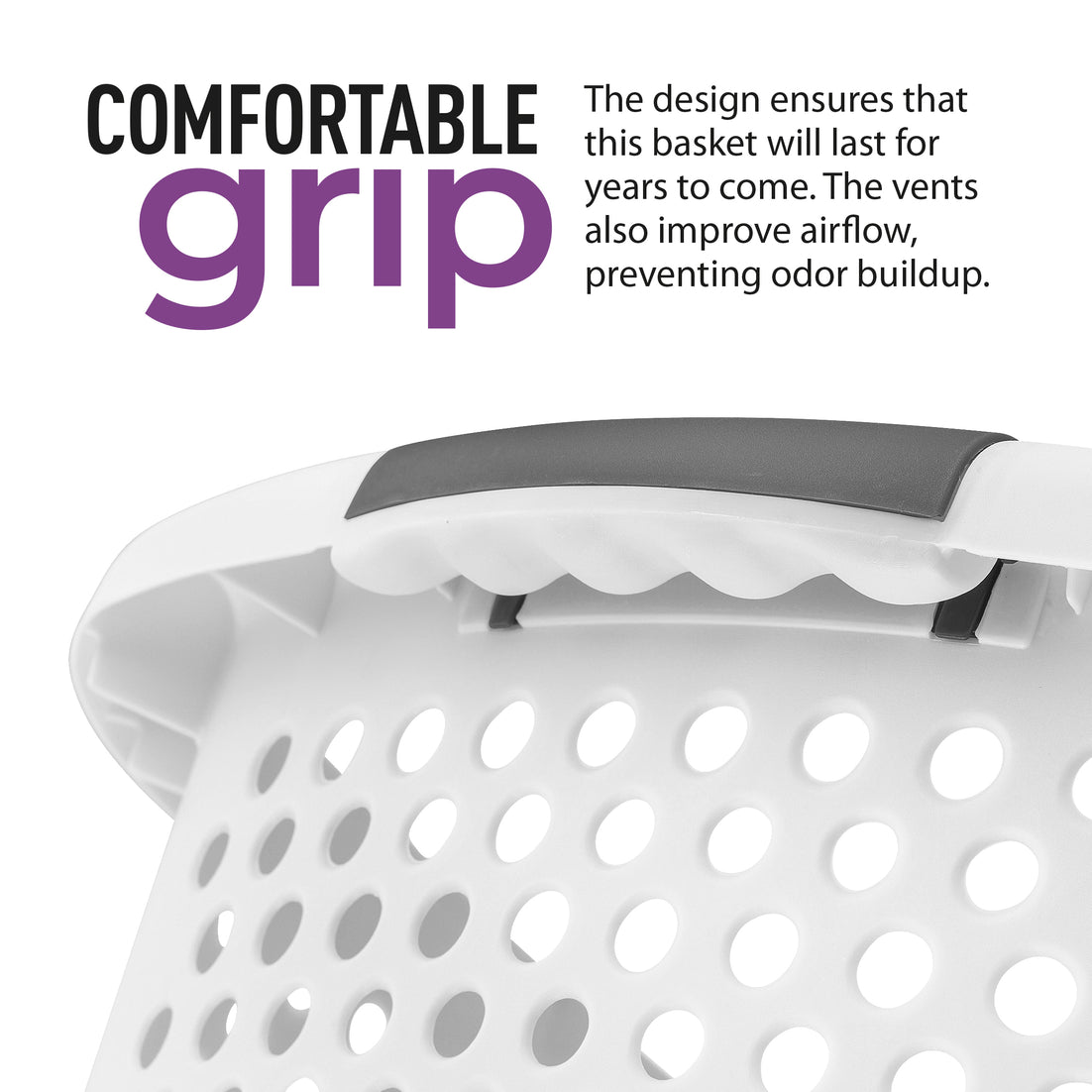 Hip Hugger Laundry Basket, 54 Liter