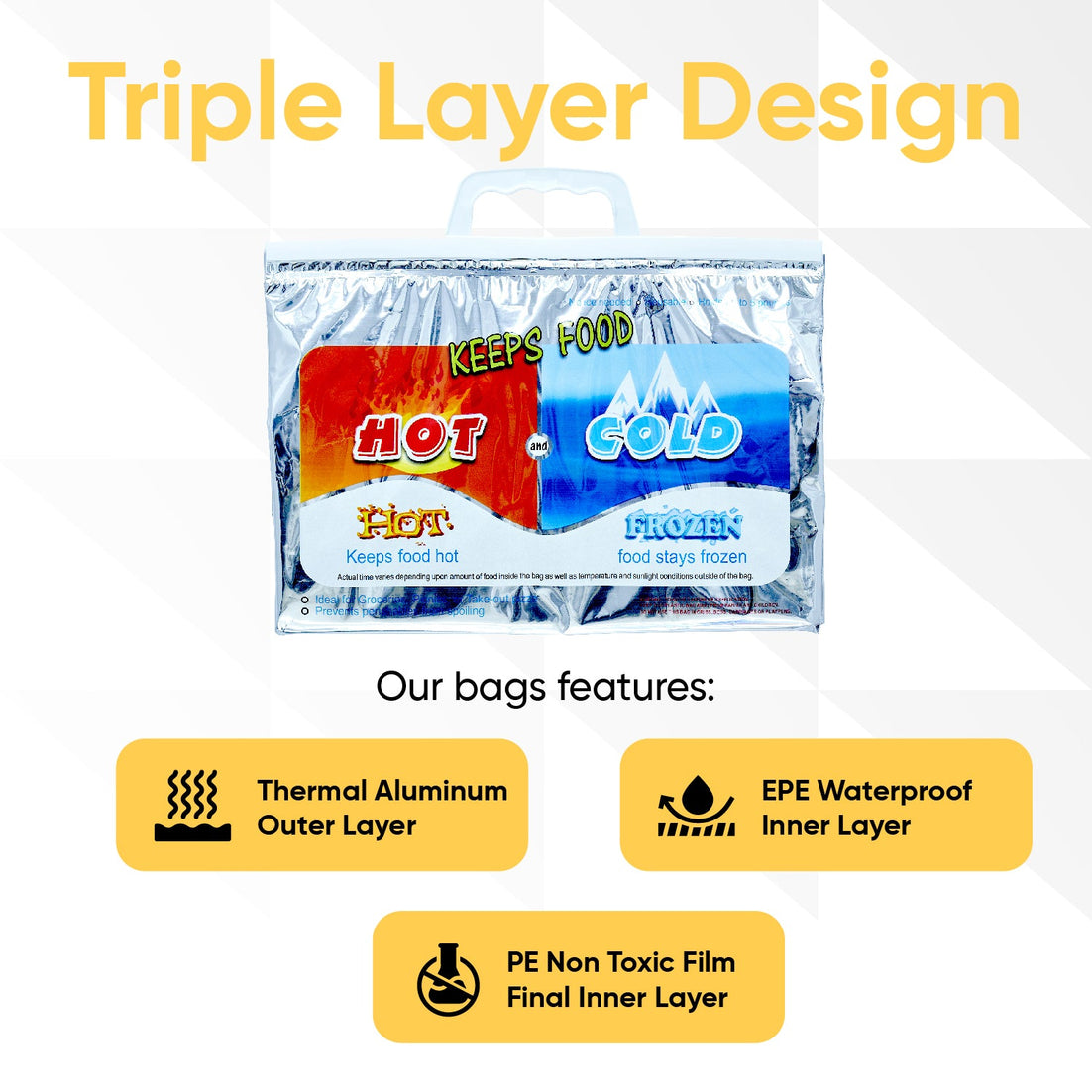 Hot and Cold Reusable Insulated Bag 13