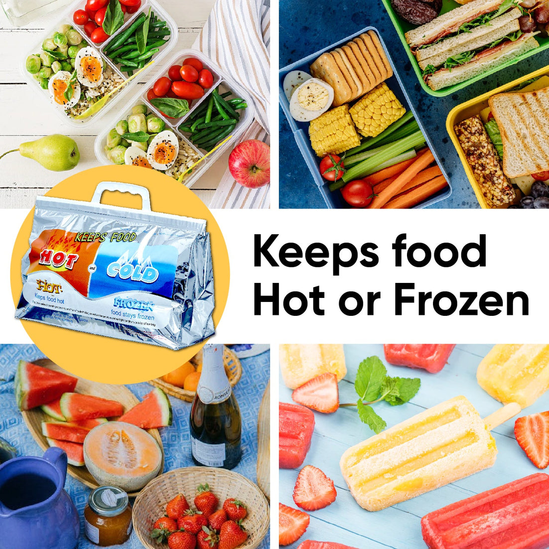 Hot and Cold Reusable Insulated Bag 13