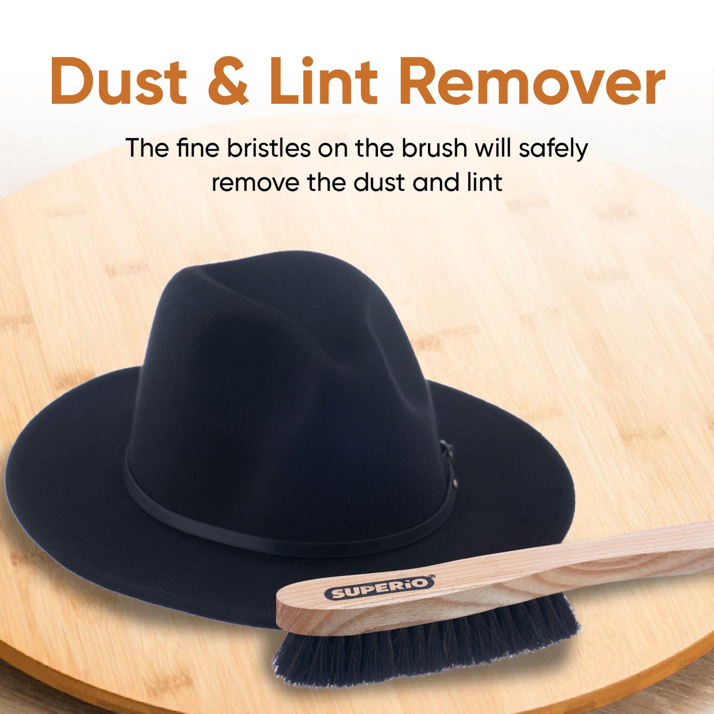 Horsehair Hat Brush