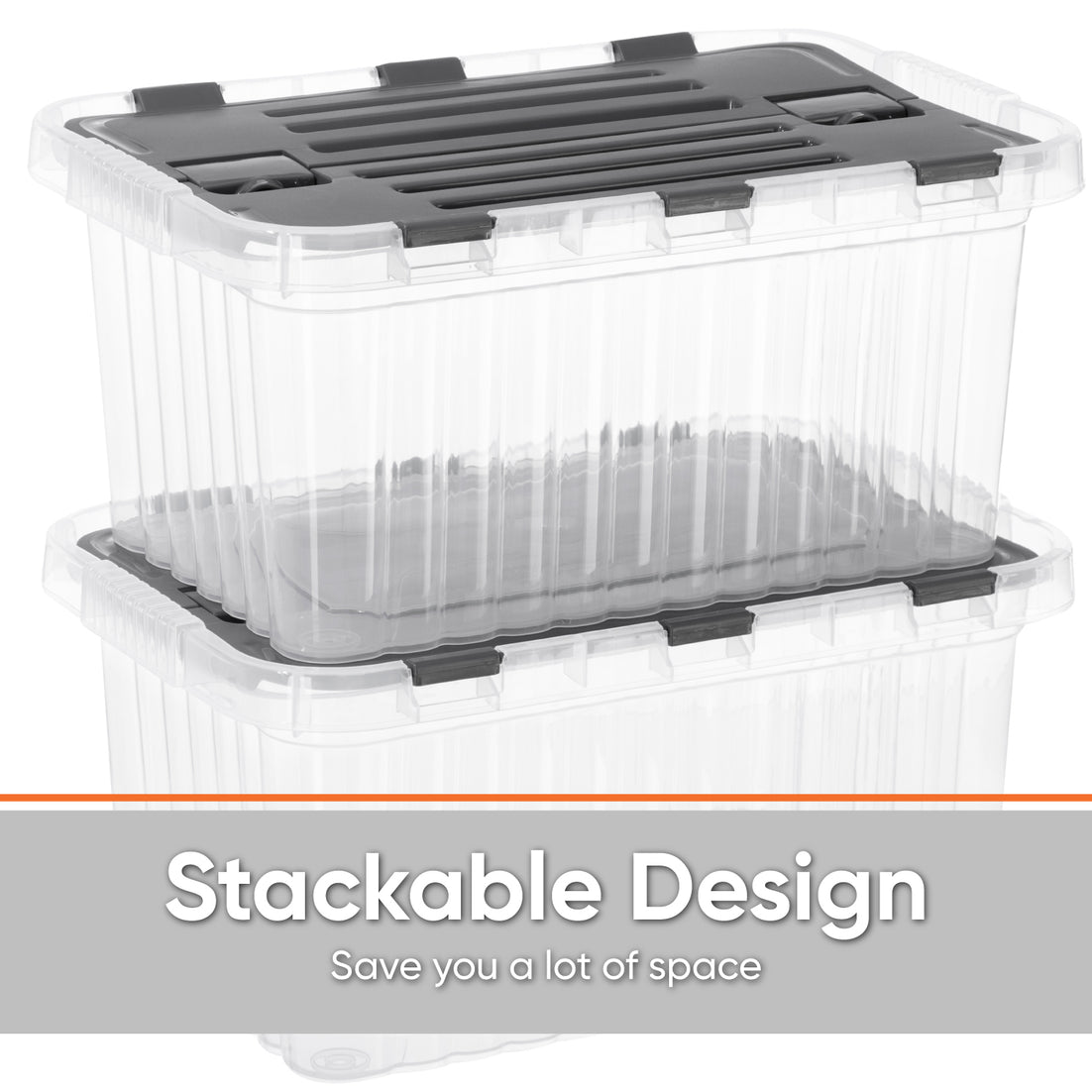 18 L Storage Container with Hinged Lid