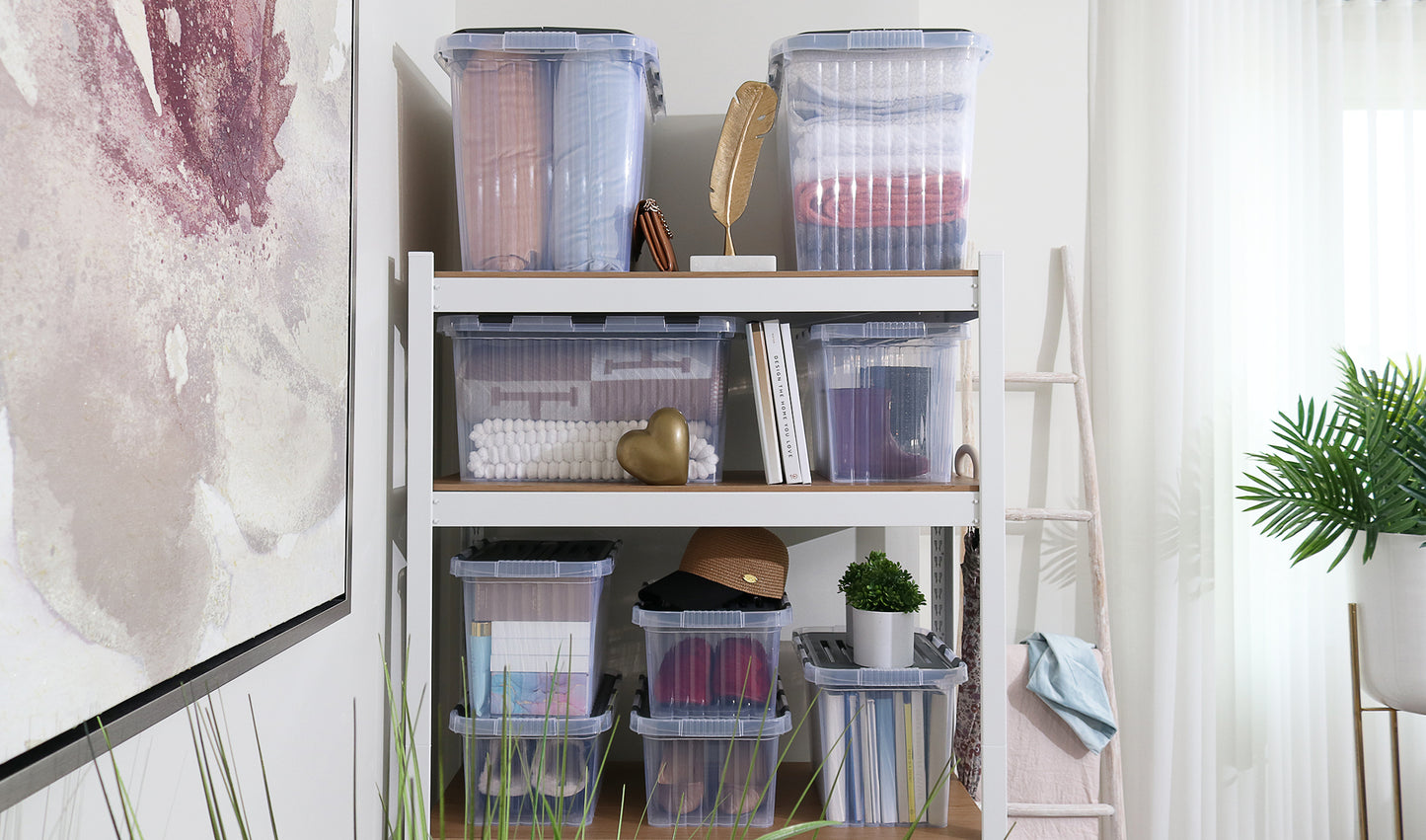 33 L Storage Container with Hinged Lid