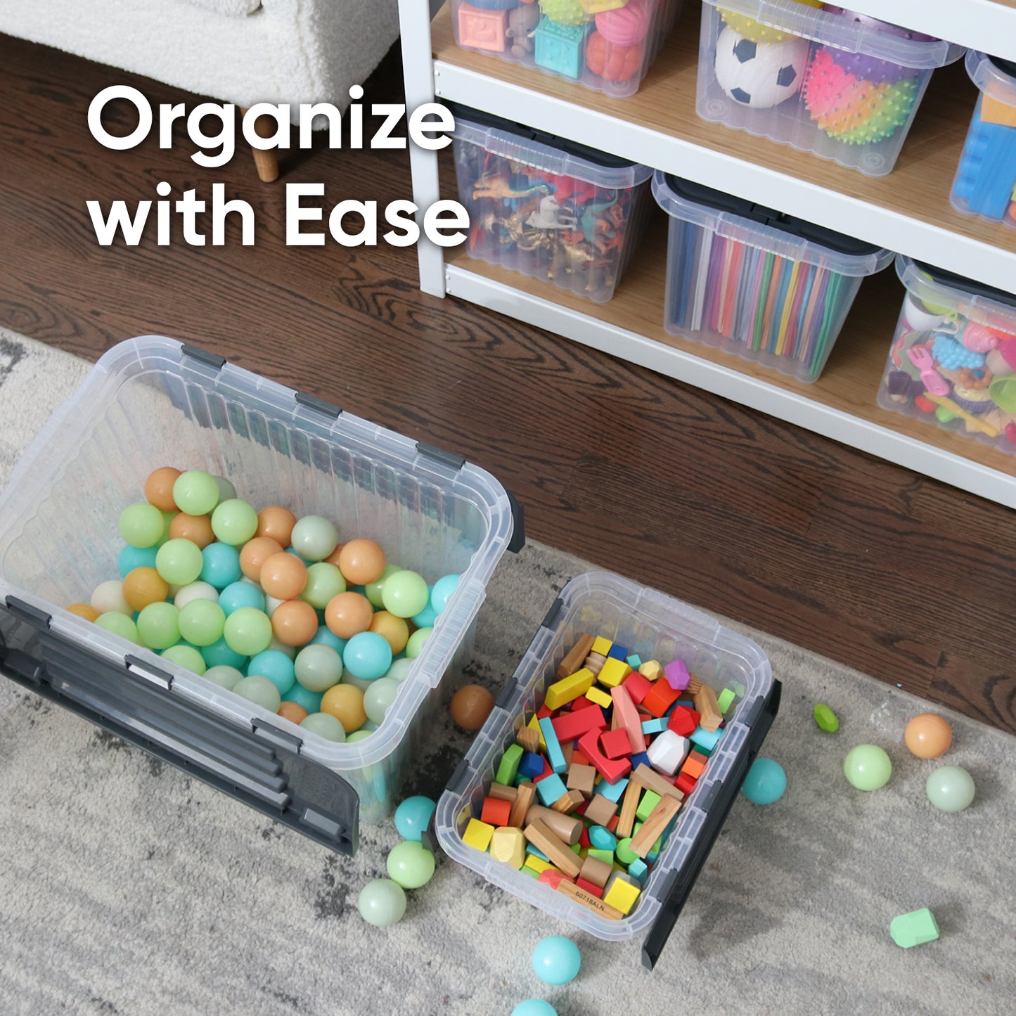 18 L Storage Container with Hinged Lid