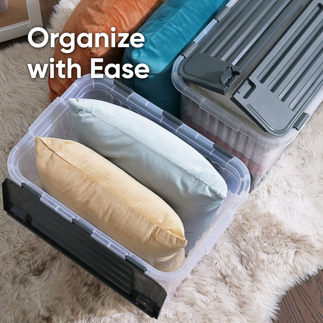 18 L Storage Container with Hinged Lid