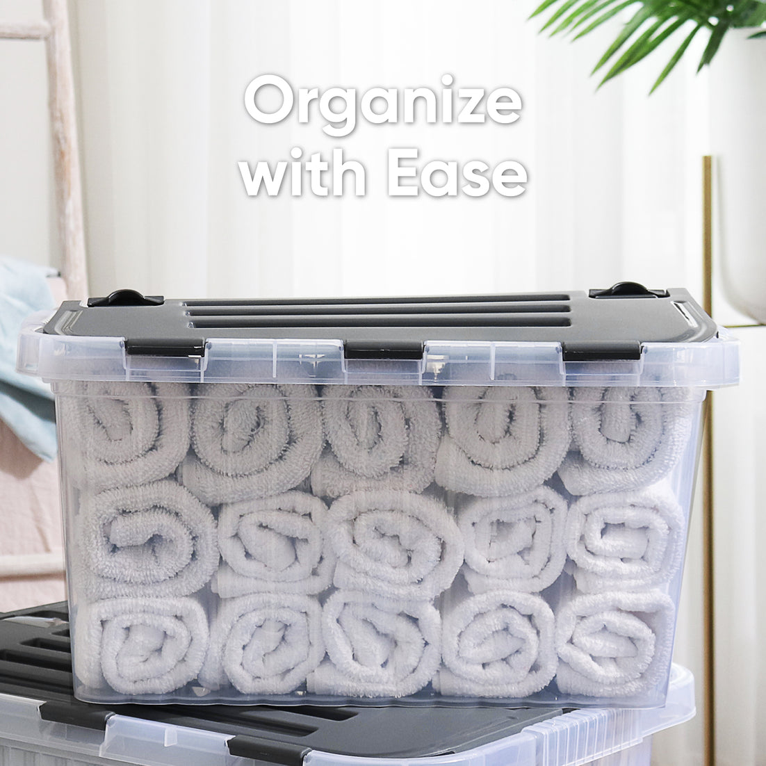 33 L Storage Container with Hinged Lid
