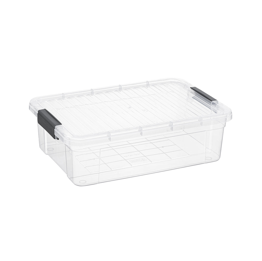 Clear Storage Box with Lid, 13.7 Quart