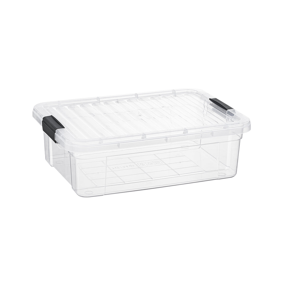 Clear Storage Box with Lid, 7.4 Quart