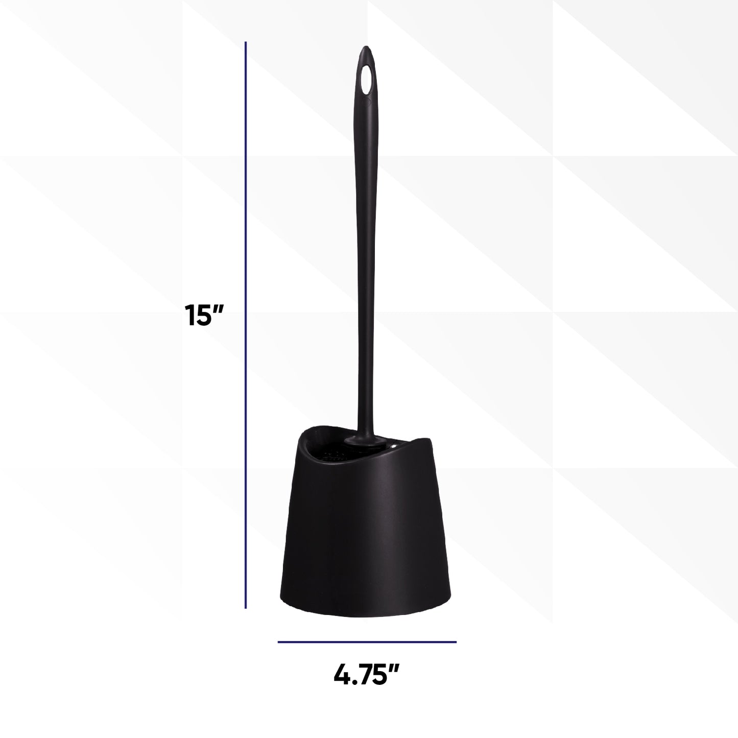 Modern Toilet Brush - Black