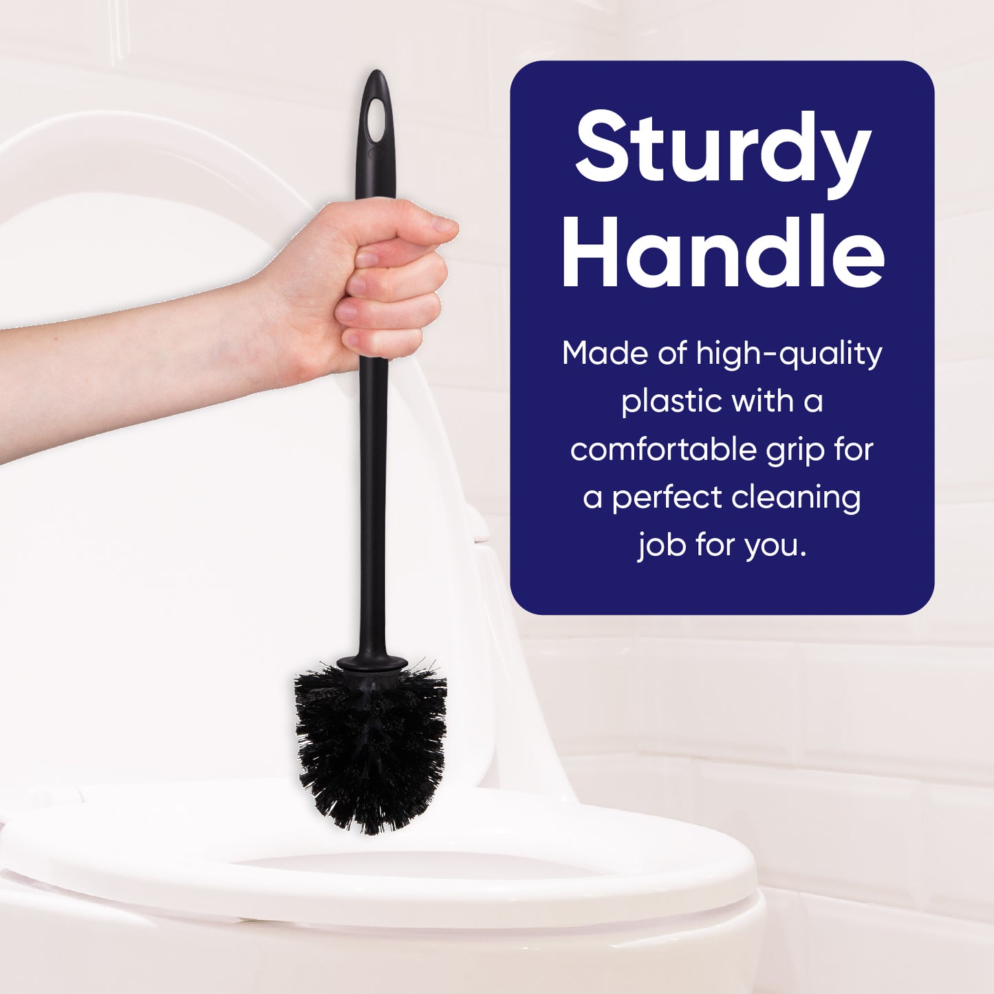Modern Toilet Brush - Black