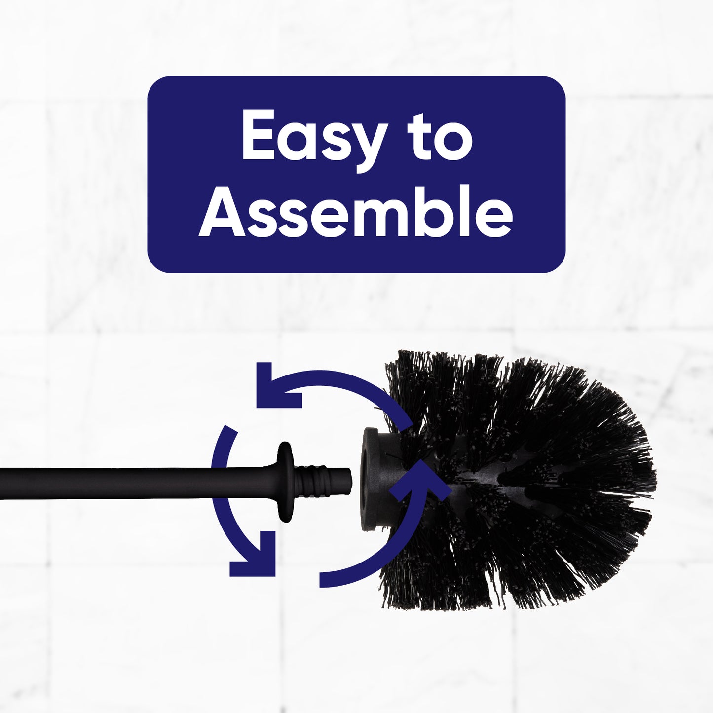 Modern Toilet Brush - Black