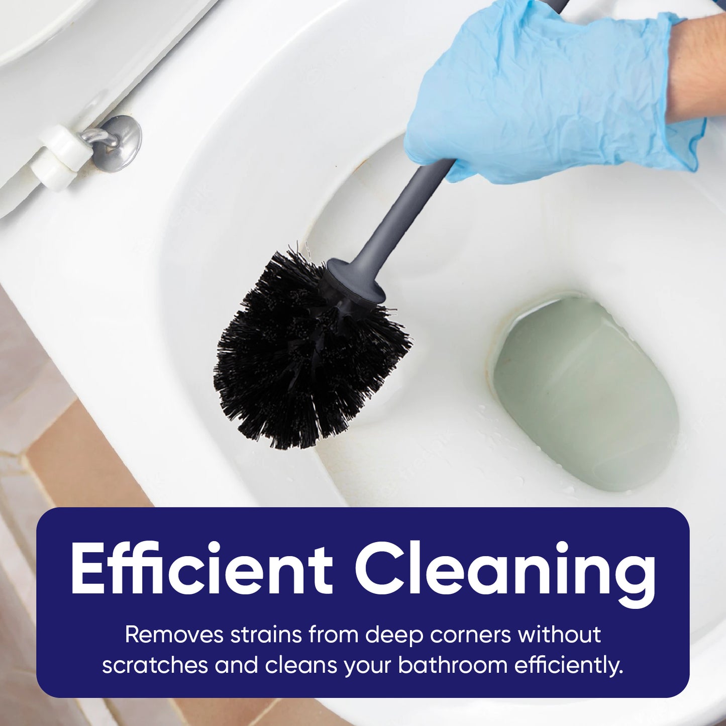 Modern Toilet Brush - Grey