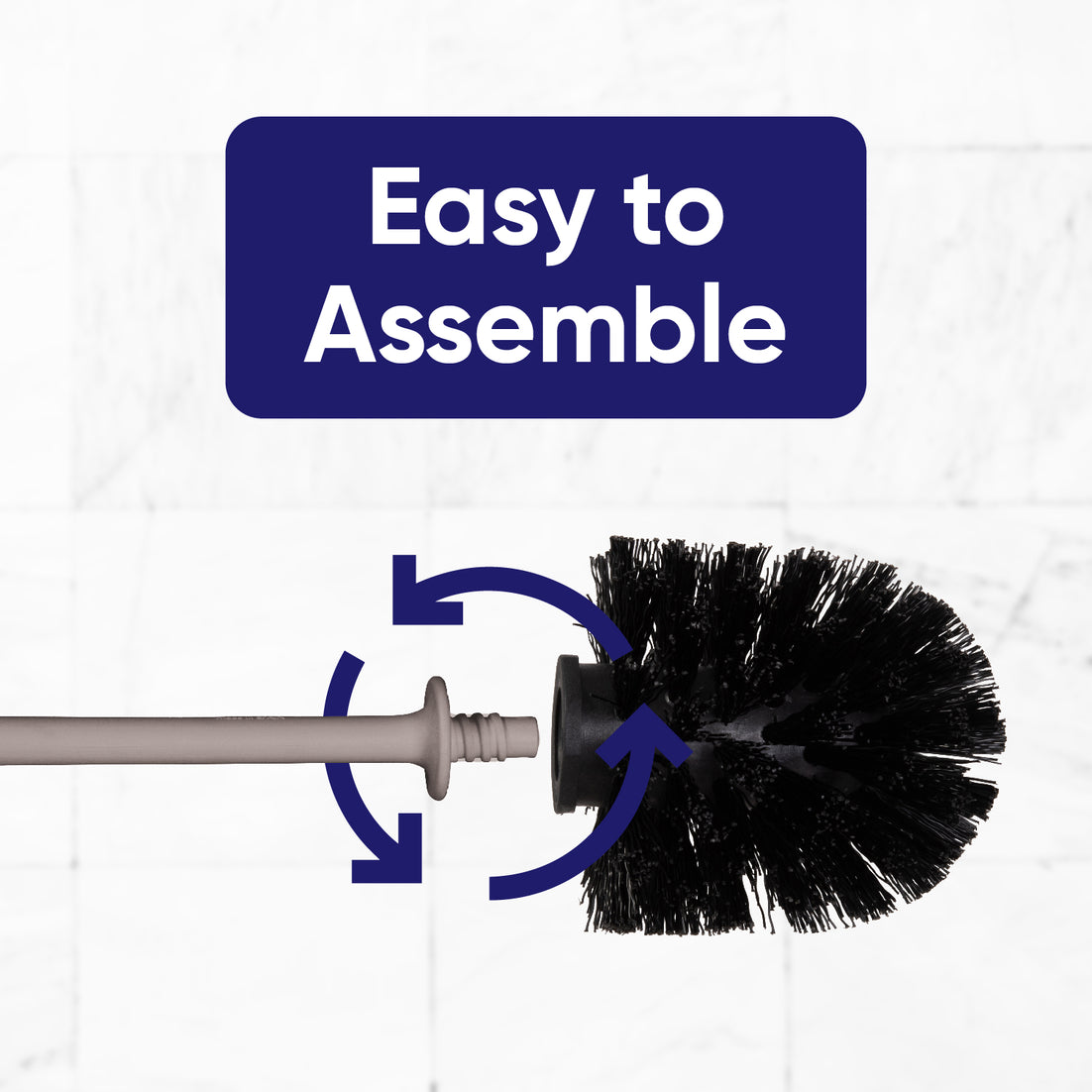 Modern Toilet Brush - Taupe