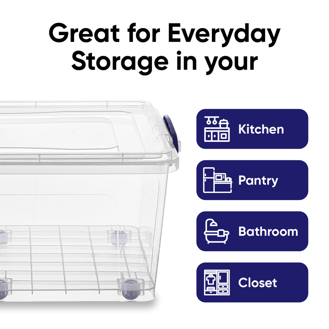 Wheeled Storage Container (32 Qt)