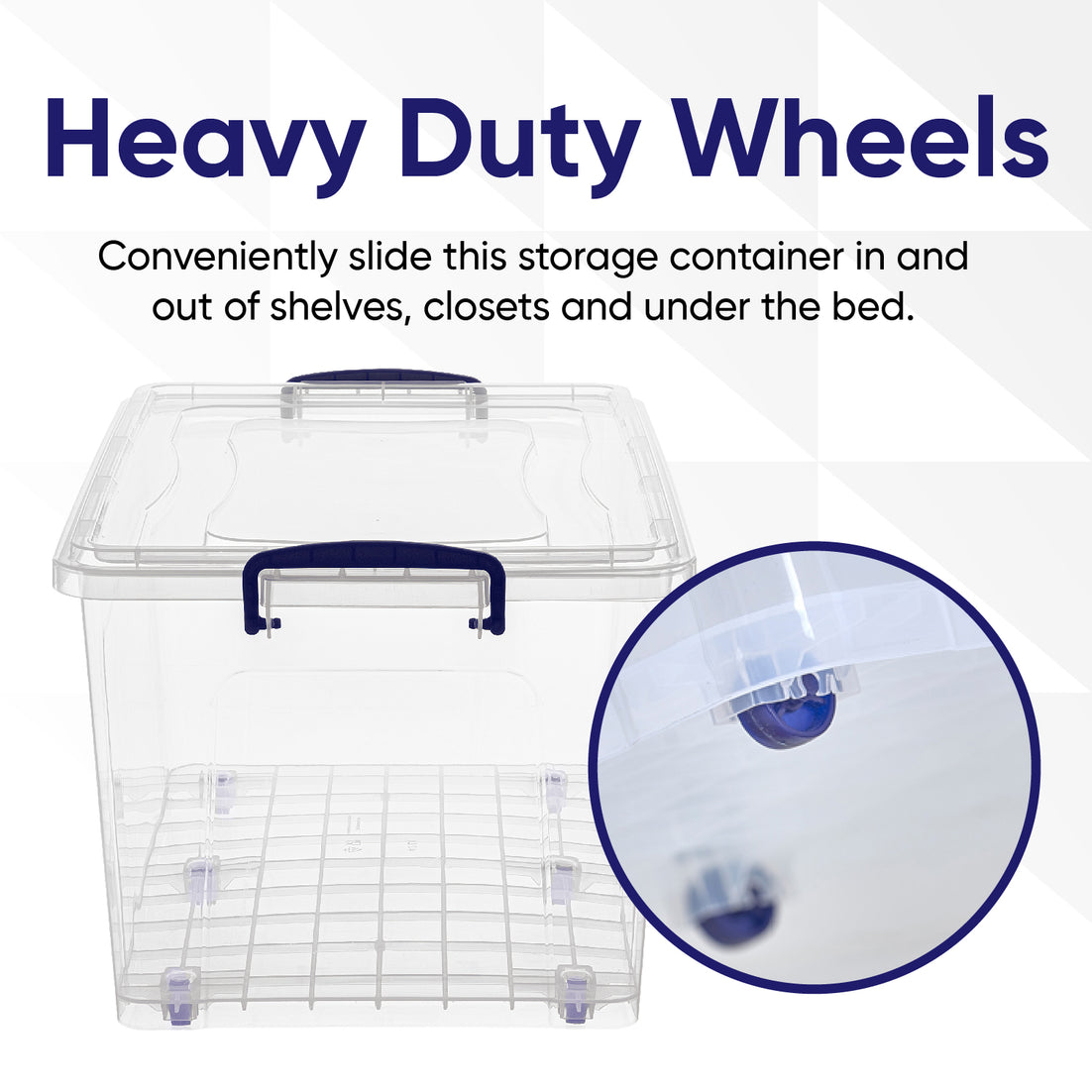 Deep Wheeled Storage Container (44 Qt.)