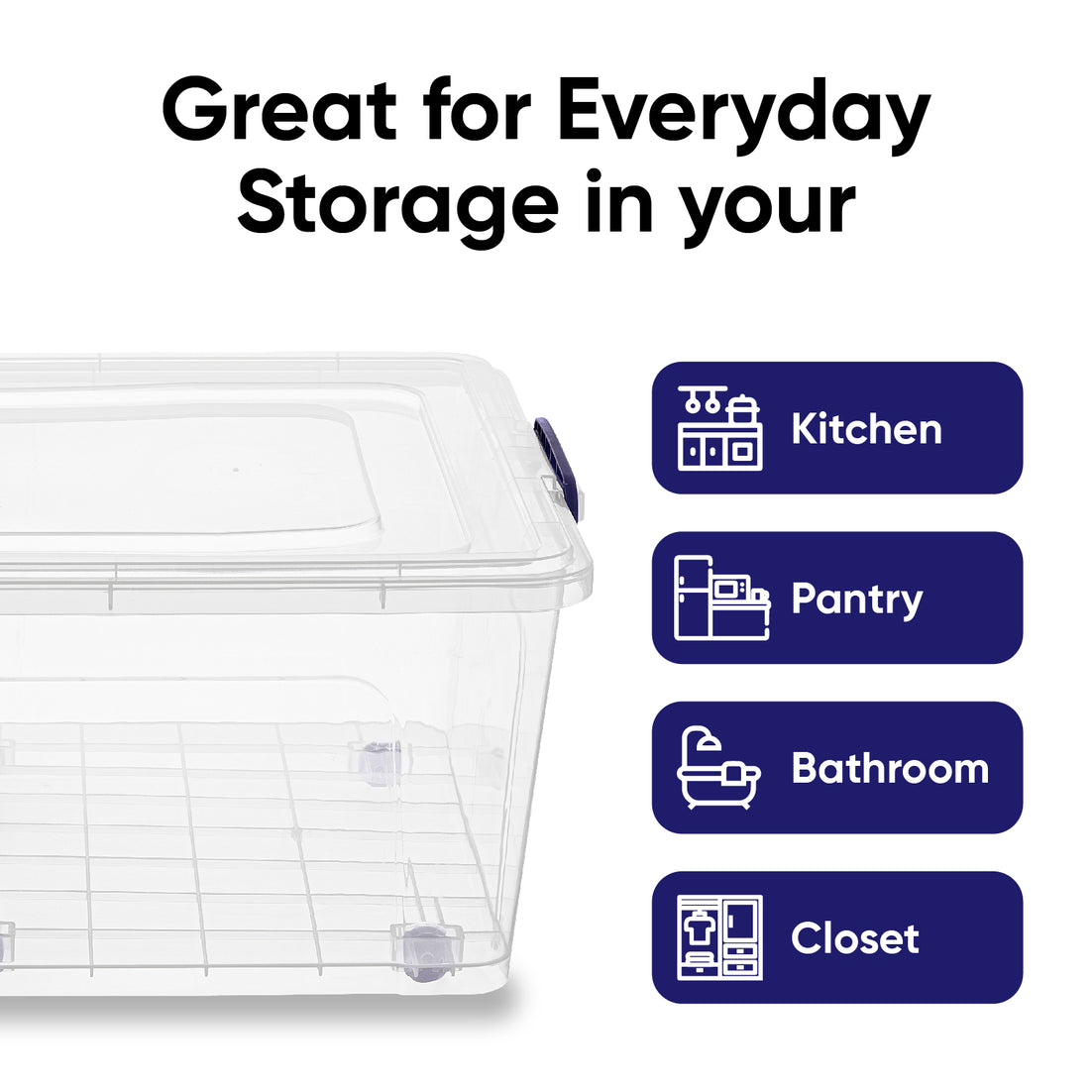 Wheeled Storage Container (62 Qt.)