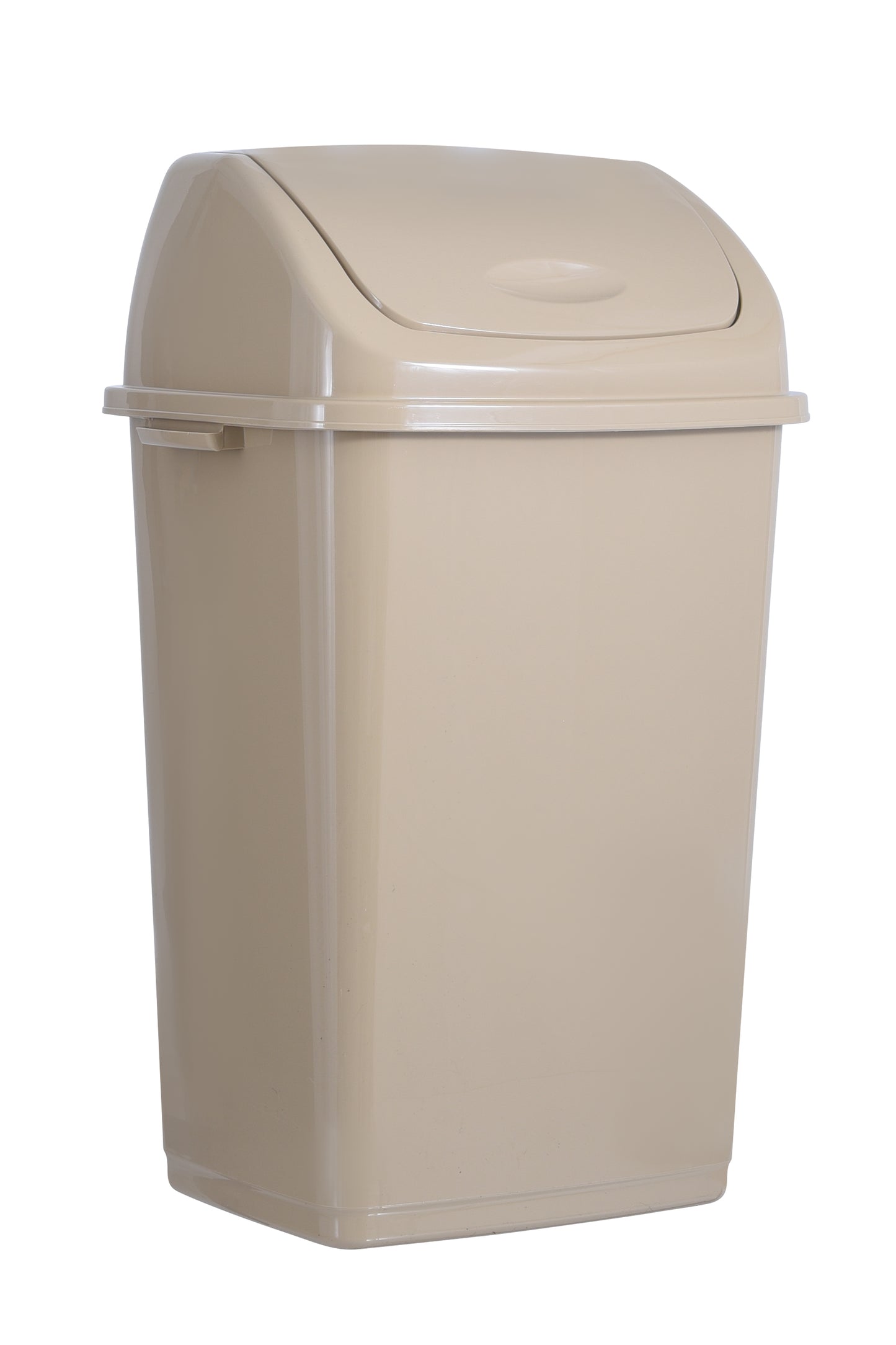 Large Swing Top Trash Can, 50 L/13 Gal - Beige