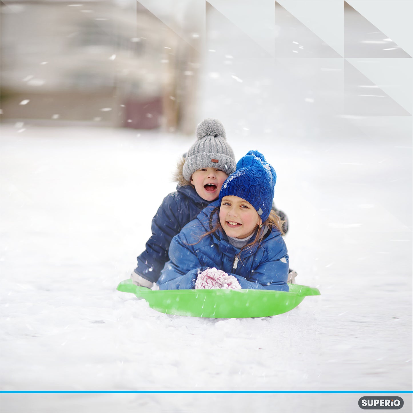 Superio Round Snow Saucer Sled 24" Green
