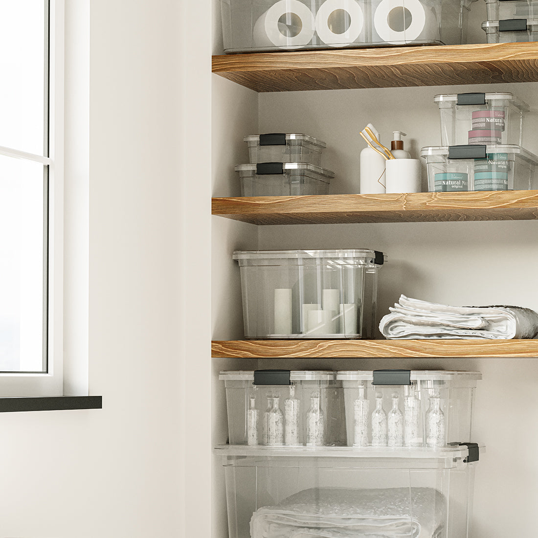 0.7 Qt Flat Mini Crayon Container