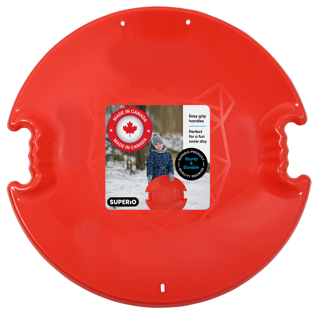 Superio Round Avalanche Snow Saucer Sled 26