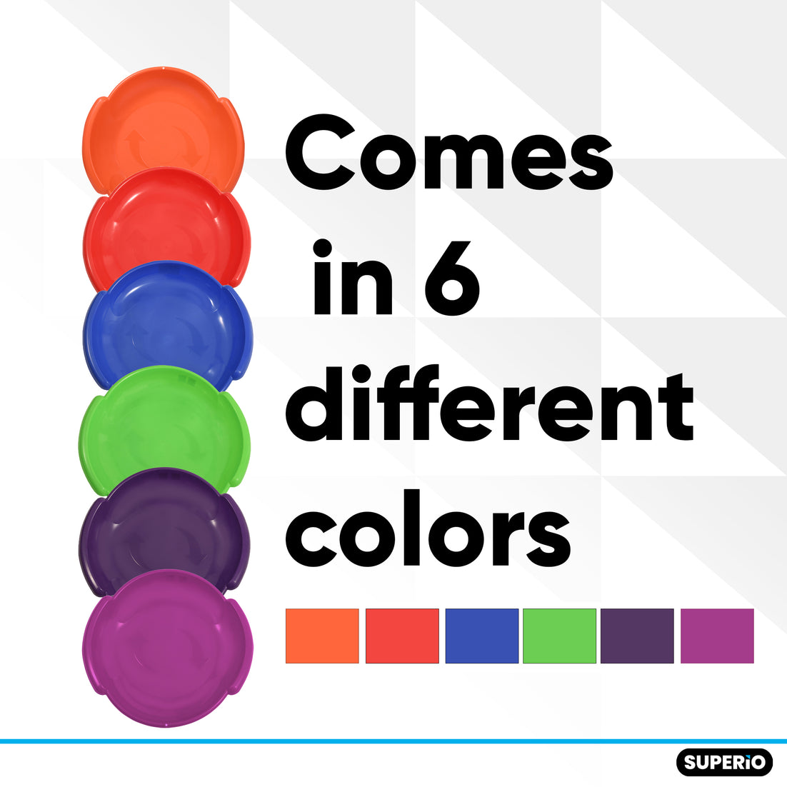 Superio Round Snow Saucer Sled Blue 24