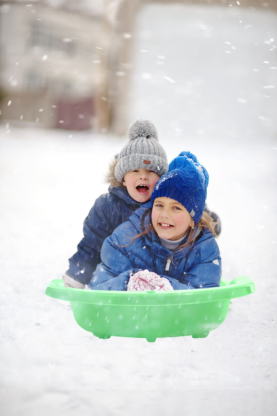 Torpedo Snow Sled for Kids and Adults, 46", Green