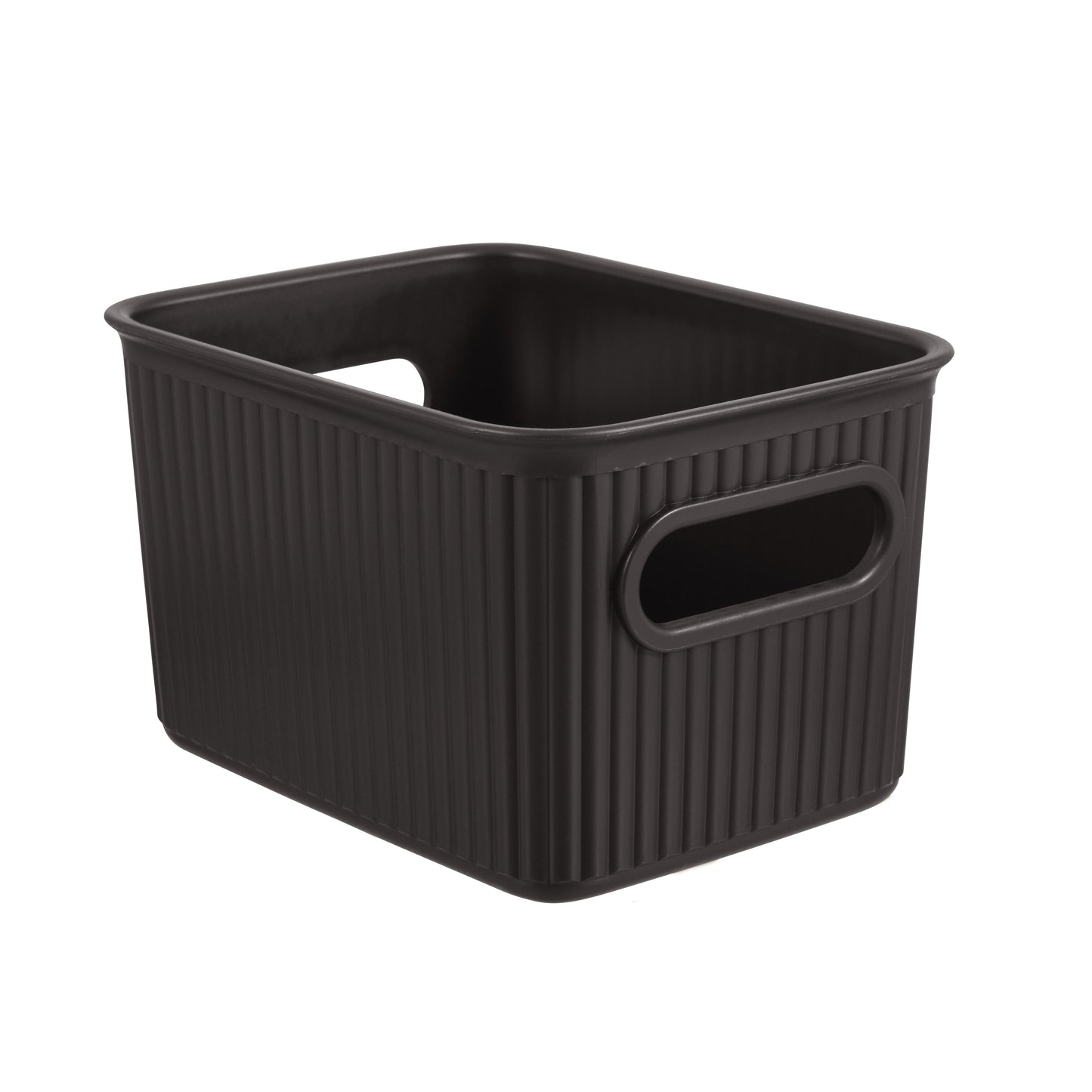 1.5 Liter Ribbed Storage Bin Brown