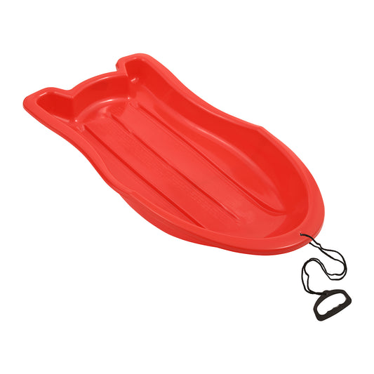 Toboggan Sled With String, Red