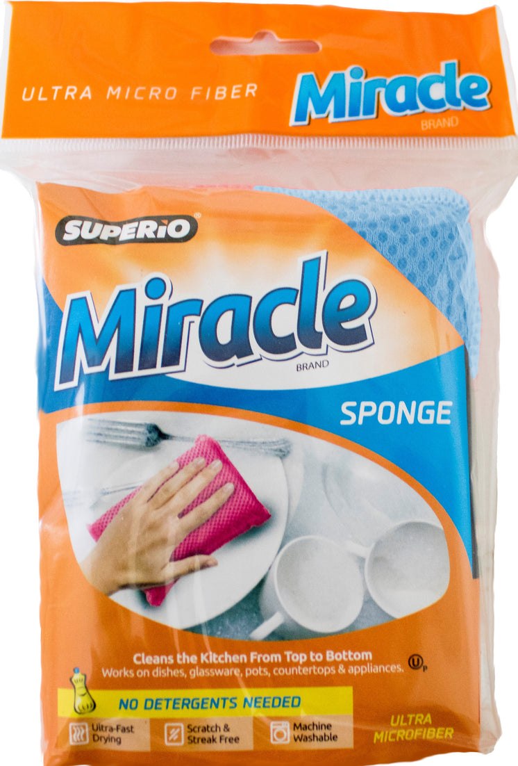 Ultra Miracle Microfiber Sponge, Blue