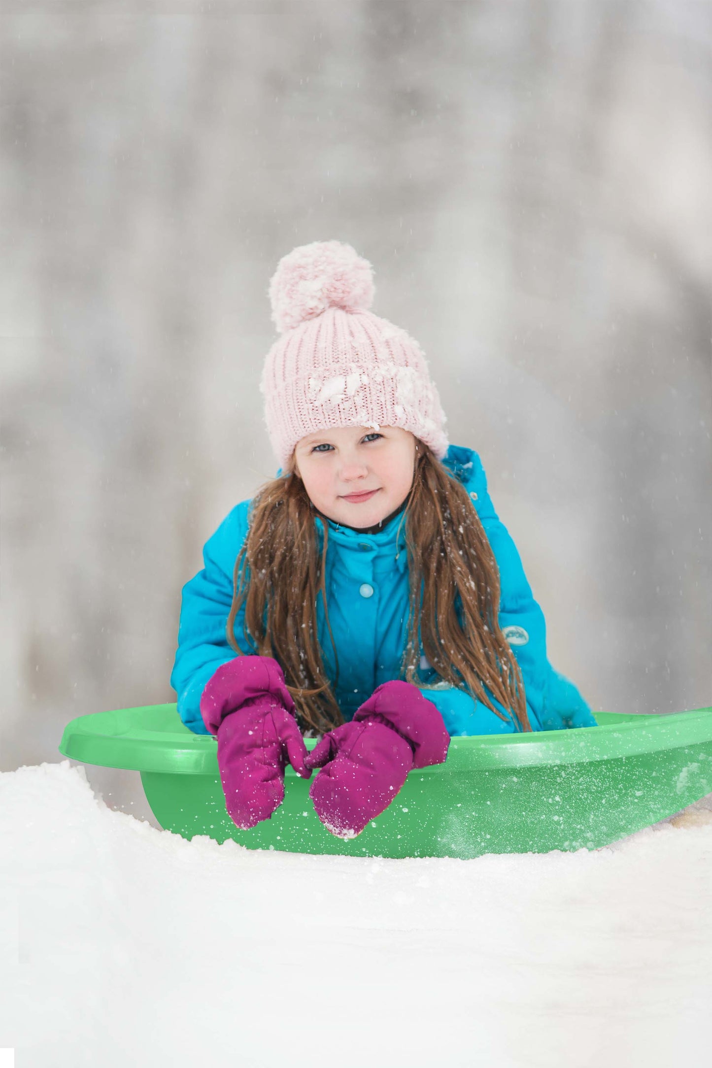 Torpedo Snow Sled for Kids and Adults, 46", Green