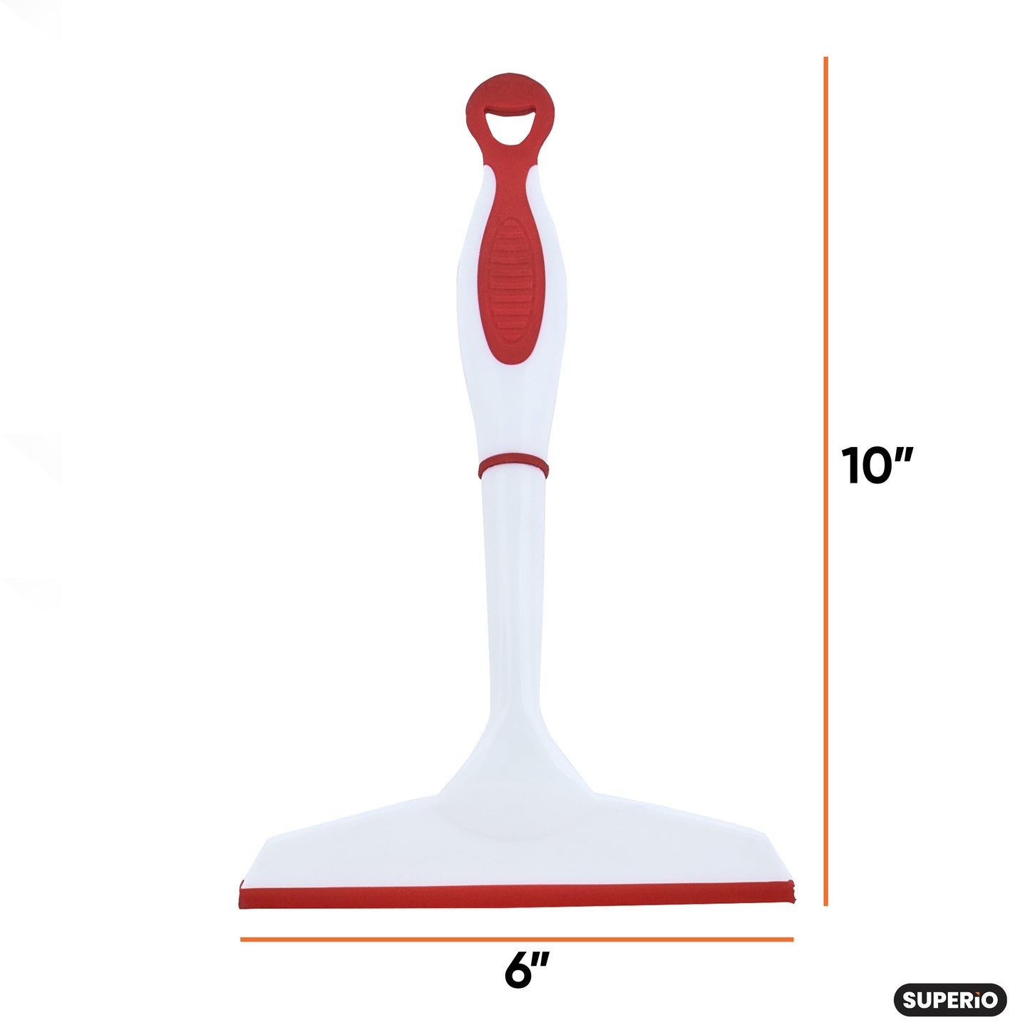 6" Red Window Squeegee