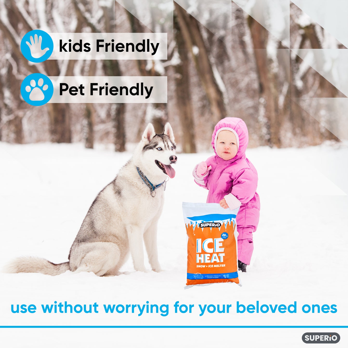 Snow and Ice Melter, Melts in Minutes (20 Lb Bag)