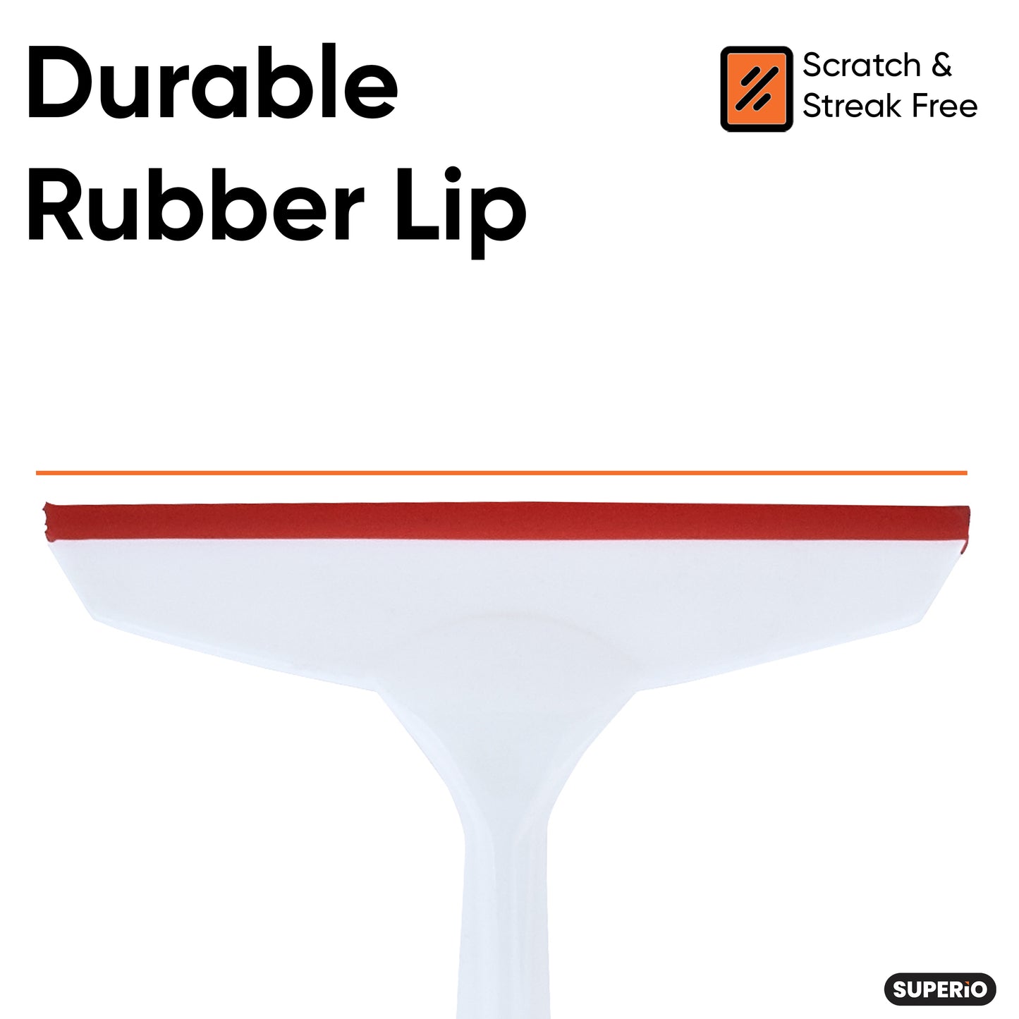 6" Red Window Squeegee